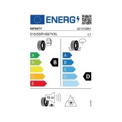 INFINITY: INFINITY ECOFOU 215/55 R16 97 V XL