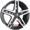 Jante 2DRV by WHEELWORLD type WH38 Schwarz Hochglanzpoliert (SP+)