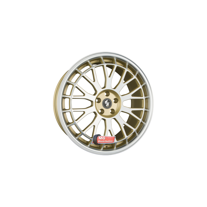 Jante ETABETA type UNIT Gold Givré Lip Spokes Polished