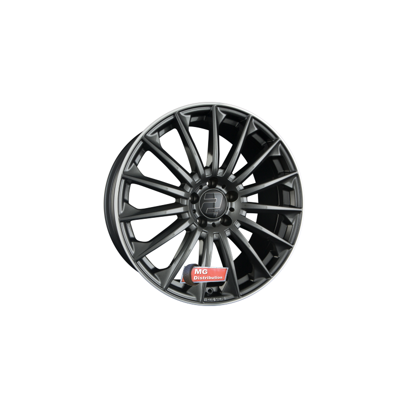 Jante 2DRV by WHEELWORLD type WH39 Dark Gunmetal Brillant Hornpoliert (DGM+ / WL+)