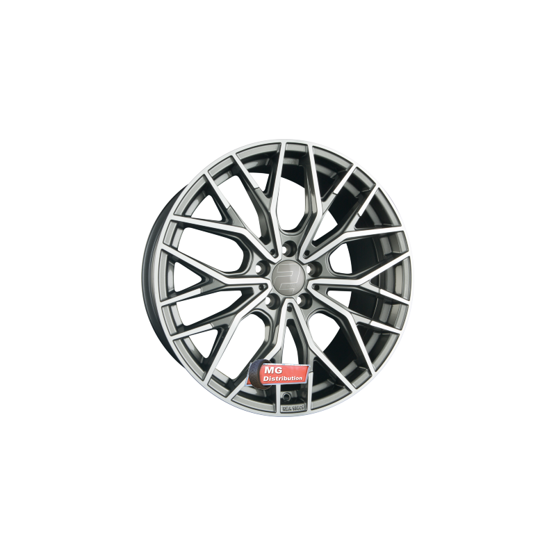 Jante 2DRV by WHEELWORLD type WH37 Daytona Grau Hochglanzpoliert (DGP+)