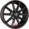 Jante BORBET type LX Black Givré Rim Copper