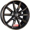 Jante BORBET type LX Black Glossy Gold Spoke Rim