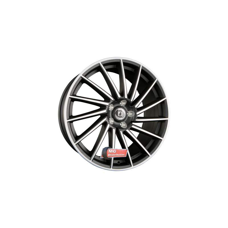 Jante DIEWE WHEELS type BRIOSA NERO MACHINED - Schwarz Givré Frontpoliert