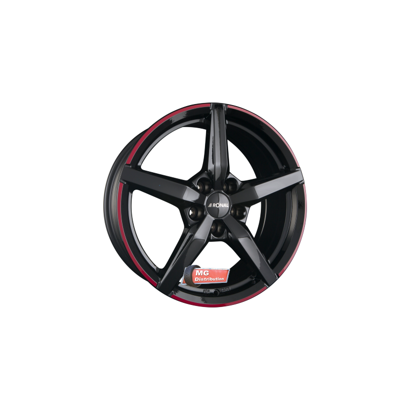 Jante RONAL type R69 Jetblack-Red Rim