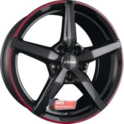 Jante RONAL type R69 Jetblack-Red Rim