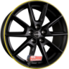 Jante BORBET type LX Black Matt Rim Yellow