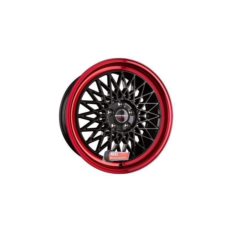 Jante BORBET type B Black Rim Red