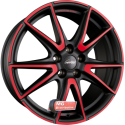 Jante SPEEDLINE CORSE type SL6 VETTORE MCR - Jetblack-Matt-Red Spoke