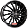 Jante DIEWE WHEELS type BRIOSA NERO S MACHINED LIP - Schwarz Glanz Hornpoliert