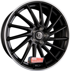 Jante DIEWE WHEELS type BRIOSA NERO S MACHINED LIP - Schwarz Glanz Hornpoliert