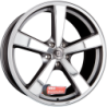 Jante DIEWE WHEELS type TRINA PLATININOX - Platin Matt mit Edelstahlinlays