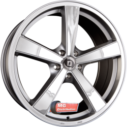 Jante DIEWE WHEELS type TRINA II ARGENTOINOX - Silber mit Edelstahlinlays