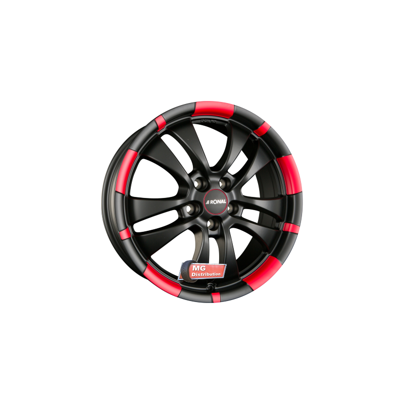 Jante RONAL type R59 Jetblack-Matt-Red Rim