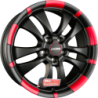 Jante RONAL type R59 Jetblack-Matt-Red Rim