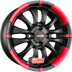 Jante RONAL type R59 Jetblack-Matt-Red Rim