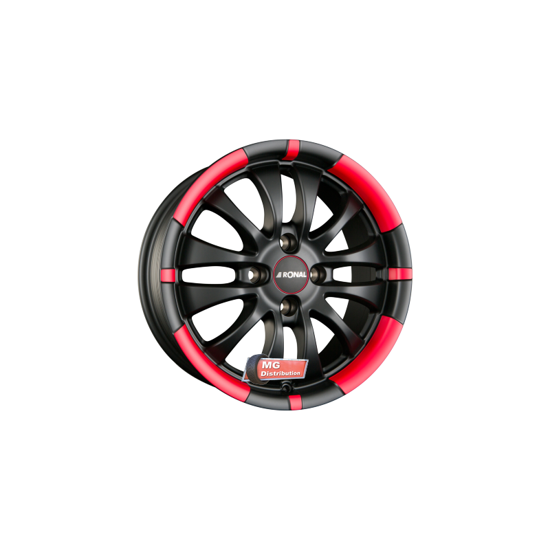 Jante RONAL type R59 Jetblack-Matt-Red Rim