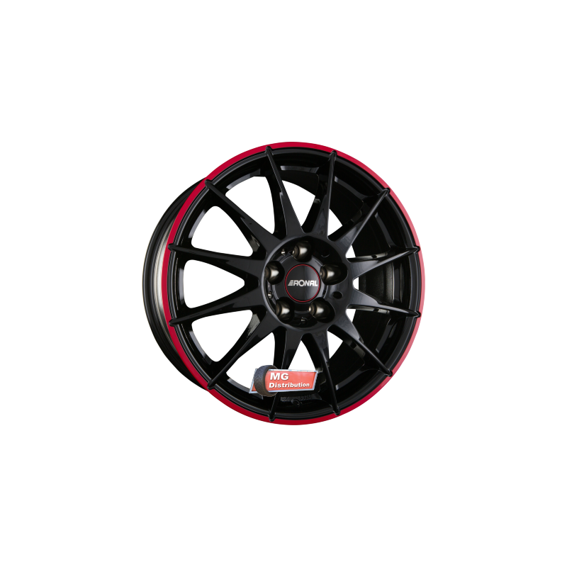 Jante RONAL type R54 MCR Jetblack-Red Rim