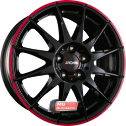 Jante RONAL type R54 MCR Jetblack-Red Rim