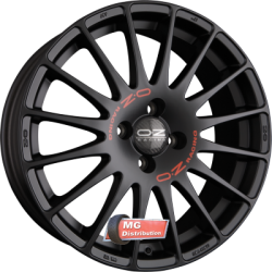 Jante OZ type SUPERTURISMO GT Matt Black + Red Lettering