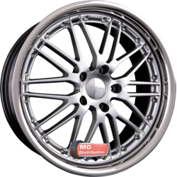 Jante EMOTION-WHEELS type WASABI Hyper Silber mit Inox Edelstahlbett