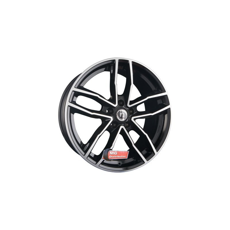 jante DIEWE WHEELS type ALITO NERO S MACHINED - Schwarz Glanz Frontpoliert