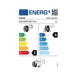 RADAR: RADAR DI-R8+ 245/40 R18 97 Y XL
